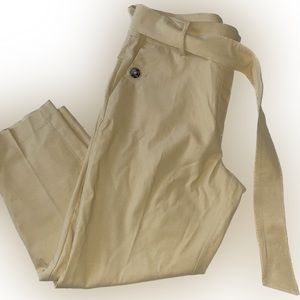 Jules & Leopold Tan Pull on slim leg Capri XL